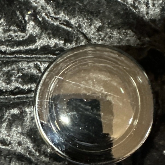 Vintage Coca-Cola Silver Flash Mercury Drinking Glass Frosted Logos Clear Bottom - Picture 4 of 4